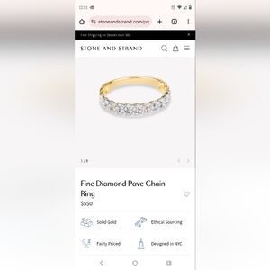 Stone&Strand Diamond Pave Ring